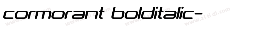 cormorant bolditalic字体转换